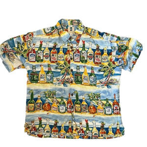 Kahala Hawaiian Beer Print Shirt – Size XL, Caribbean Brewery Vibes